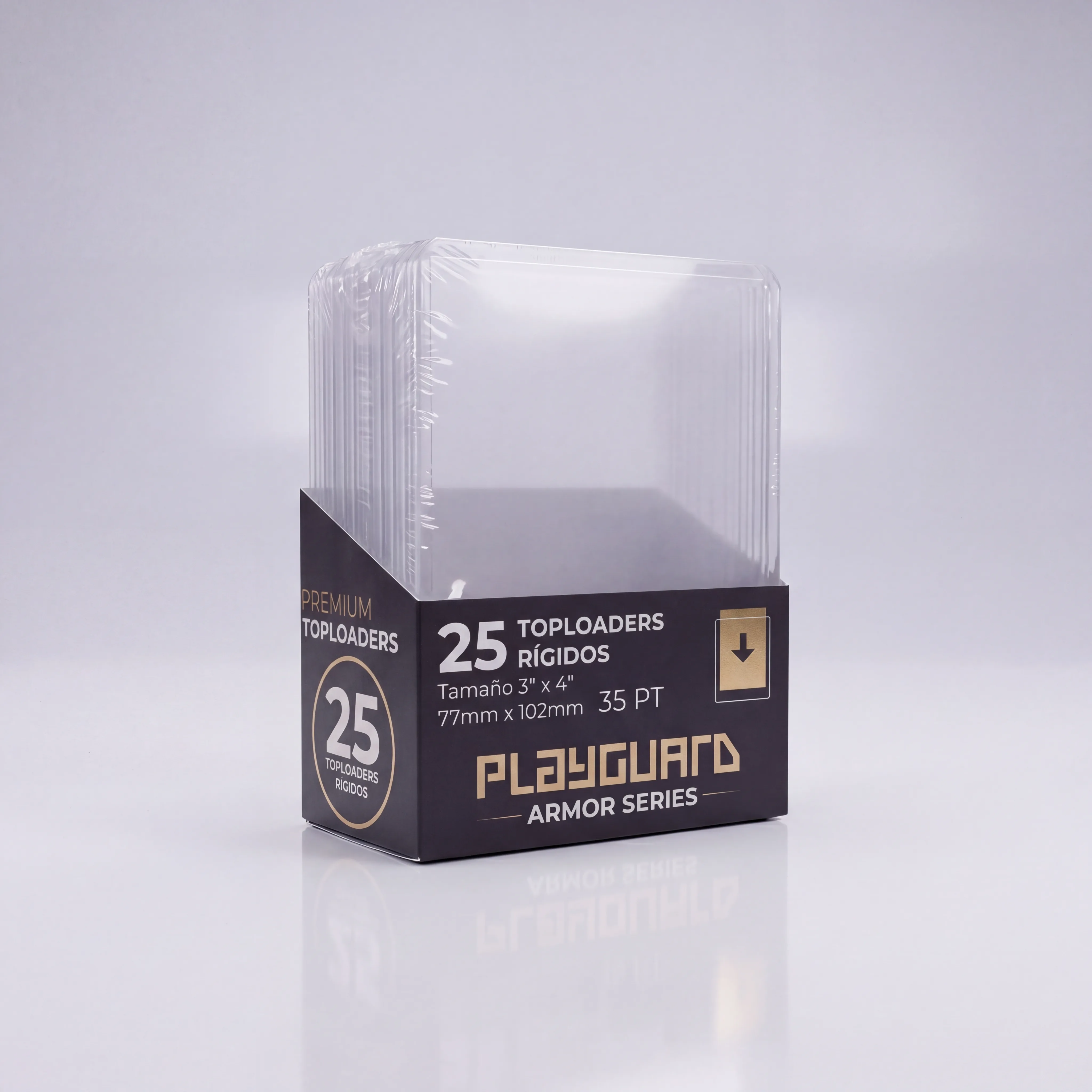 Top Loaders Estándar 35pt - Vault Series PlayGuard - Accesorio premium para cartas TCG