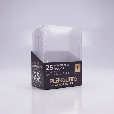 Top Loaders Estándar 35pt - Vault Series PlayGuard - Accesorio premium para cartas TCG